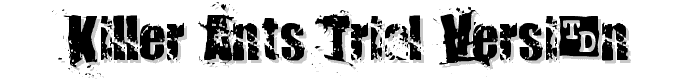 Killer Ants Trial Version font